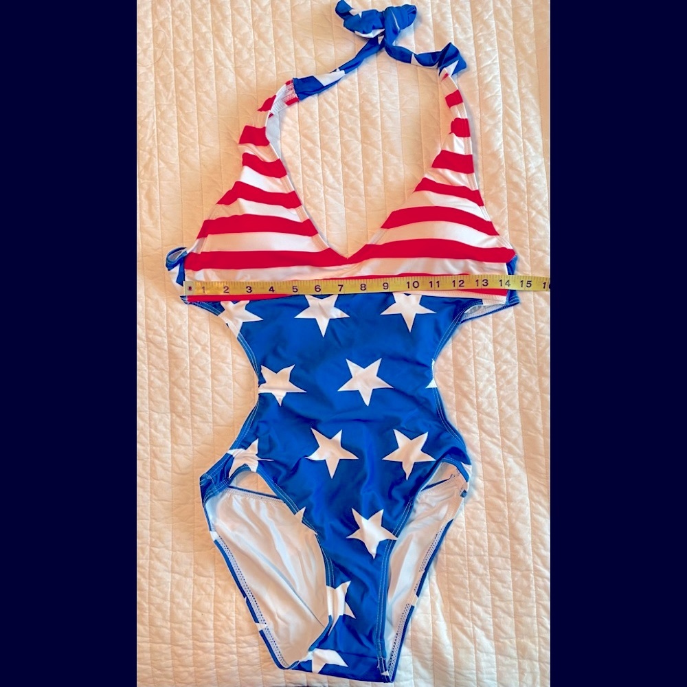 Swimsuit Patriotic Red White and Blue